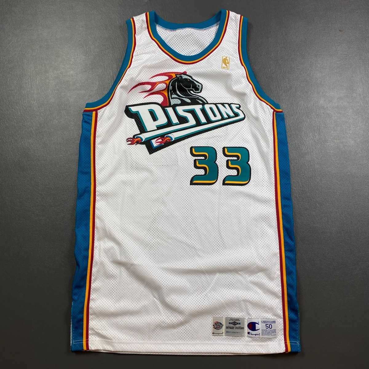 100% Authentic Grant Hill Vintage Champion 96 97 Detroit 100% Authentic Grant Hill Vintage Champion 96 97 Detroit