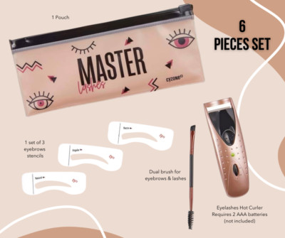 Cyzone Master Lashes Kit   6 Pieces Set for Eyelashes & Eyebrows