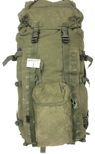 Rucksack/Bergen With Frame (INF) Long Convoluted Back Green, IRR  #4807 - Picture 1 of 12