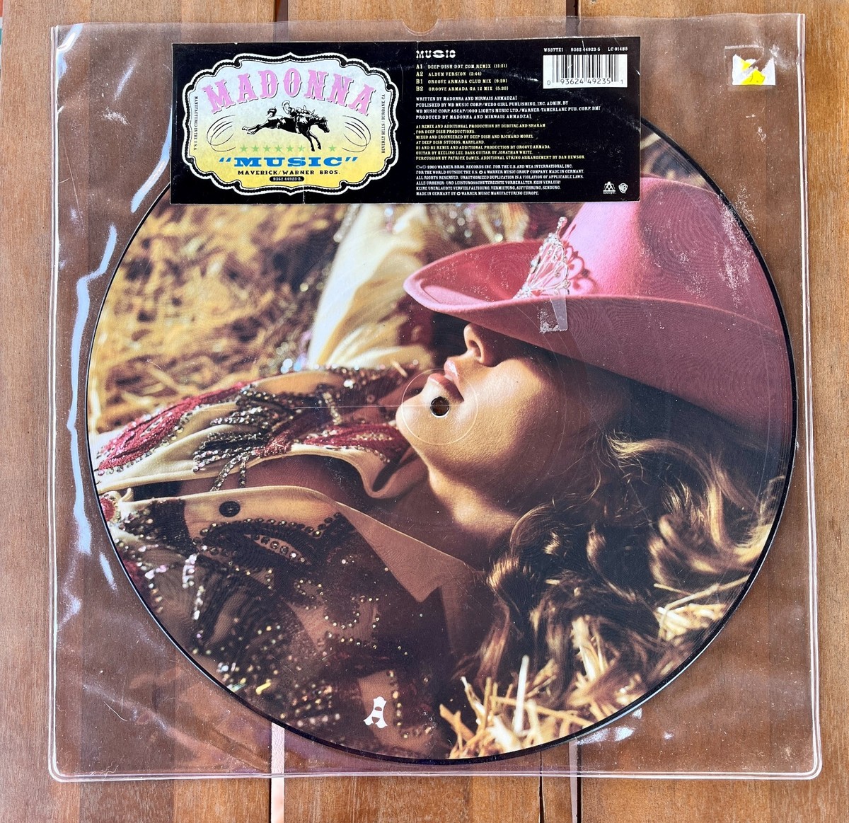 マドンナMUSICドイツ盤 限定 ピクチャー12” シングルレコード