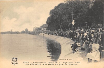 CPA 89 SENS CONCOURS DE PECHE 1905 LE CLASSEMENT PAR SERIES