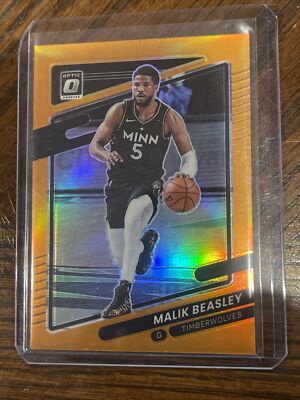 2021-22 Donruss Optic Malik Beasley ORANGE PRIZM 161/199!!  