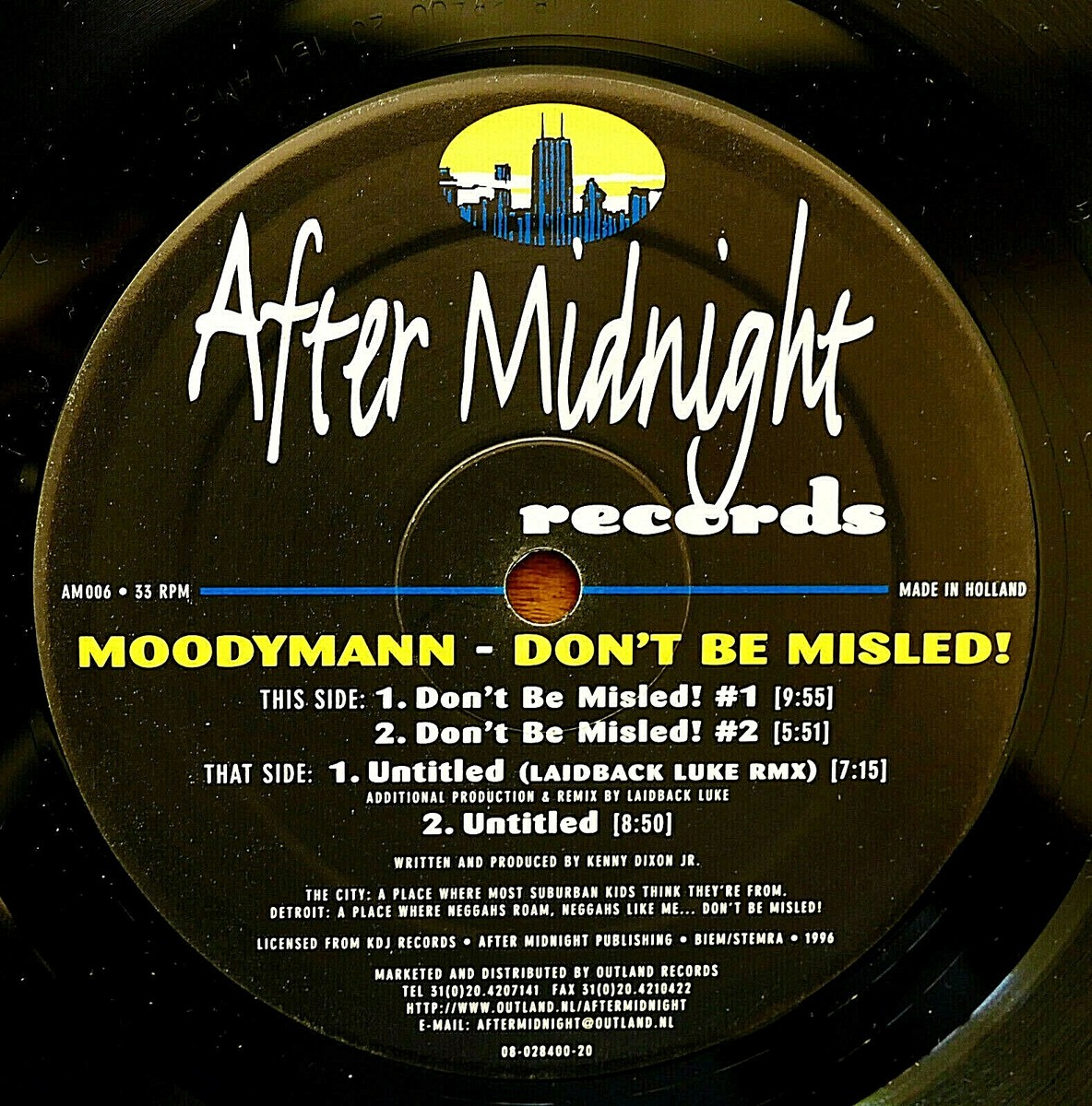 MOODYMANN DON'T BE MISLED AM006 1996 AFTER MIDNIGHT Netherlands