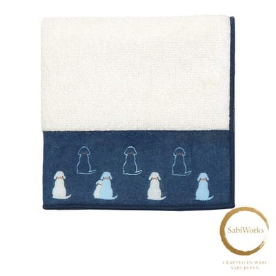 New Hamamonyo Tenugui Towel Sitting Dog