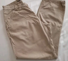 Duluth Trading Flex Fire Hose Pants Mens 34x34 Brown Carpenter Pockets Workwear