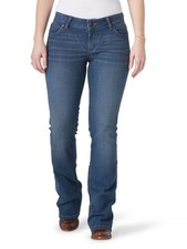 Wrangler Women's Retro Mae Mid Rise Bootcut Jeans, Cotton Stretch Fabric,