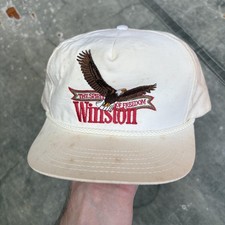 Vintage 90s Deadstock Winston Cigarettes Rope SnapBack Hat