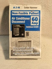 Eaton 60 Amp Non-Fusible Pull out Air Conditioner Disconnect Outdoor/240V USA