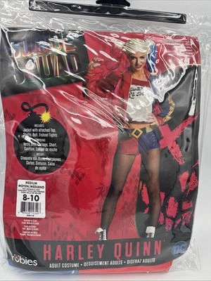 New  Suicide Squad Harley Quinn Adult Womens Costume Dc Comics Jacket Rubies M
