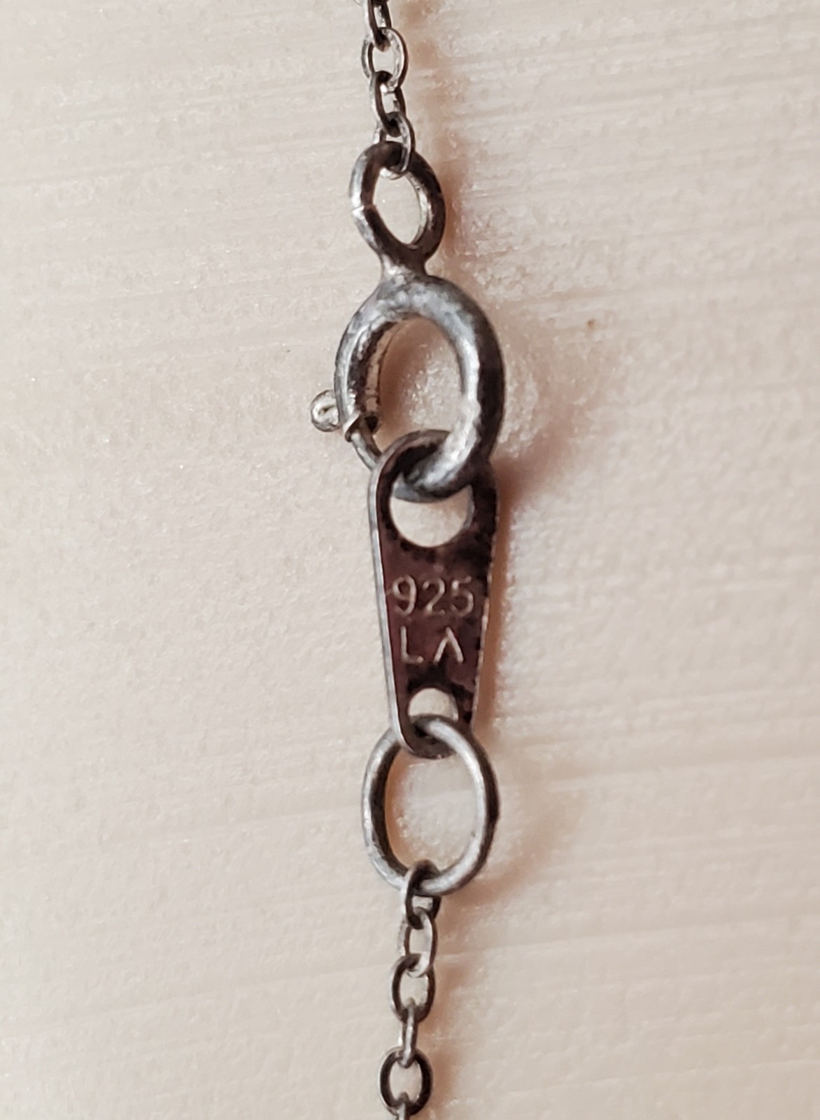 VTG 925 LA Cursive Lowercase S Initial Necklace 1… - image 3