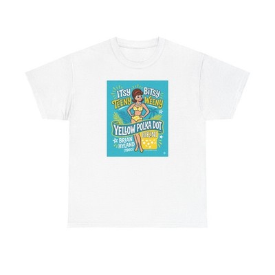 Itsy Bitsy Teeny Weeny Yellow Polka Dot Bikini Brian Hyland 1960 Retro T-Shirt