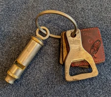 Vintage "The Metropolitan" Police Whistle - Made in England - plus Bottle Opener