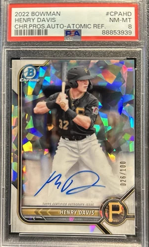 2022 Bowman - Chrome Prospect Auto Henry Davis #CPA-HD Atomic Refractor /100 