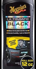 Meguiar's Ultimate Black Plastic Restorer - Restores Black Plastic & Faded Trim
