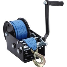 Handseilwinde mit 10m Polyester Seil 1365kg Zugkraft