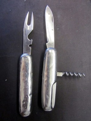 RICHARTZ Solingen Taschenmesser teilbar Messer Gabel Camping Picknick Messer