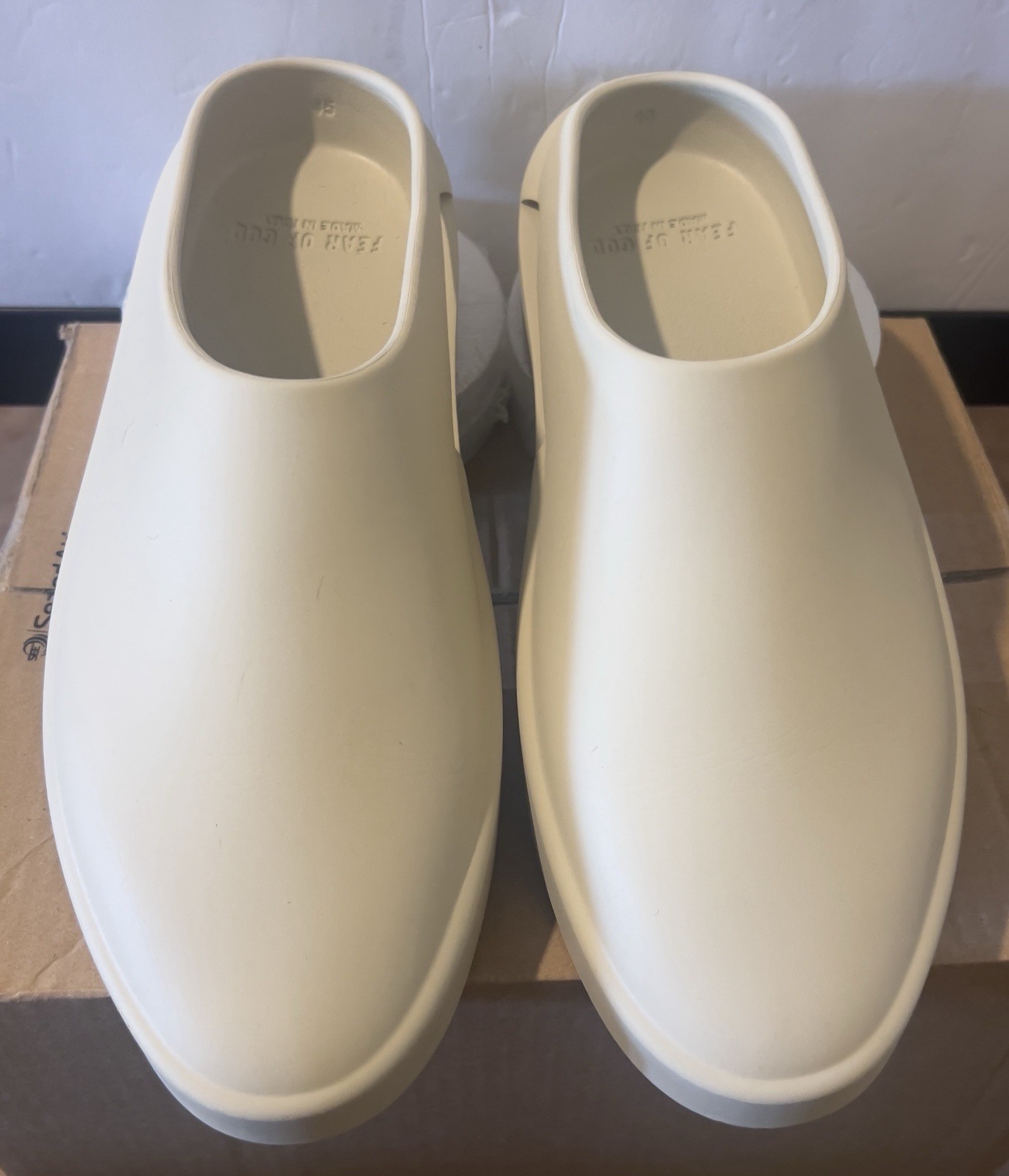 👀 DS Rare Size & Color! Fear of God  “The California” Mules in Oat Color. EU45 image 6