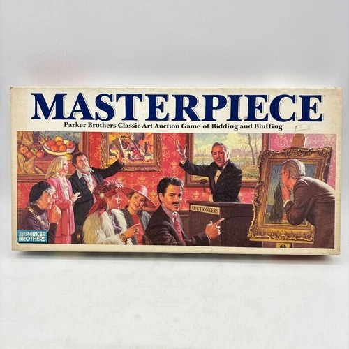 VINTAGE Masterpiece Art Auction Game COMPLETE Parker Brothers 1987