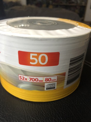 Kodak CD-R 50pk Pack 52x 700mb 80min Recordable Compact Discs New SEALED NOS - Picture 2 of 2