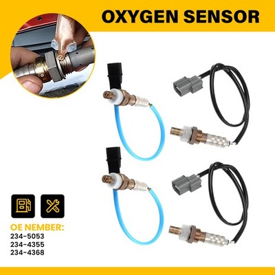Set Of 4 O2 Oxygen Sensors For 2007-2010 Honda Odyssey 3.5L V6 Upper+Lower EPK