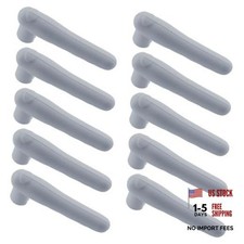 10Pcs Grey Door Knob Covers Silicone Door Handle Glove Cover 10 Pieces Gray