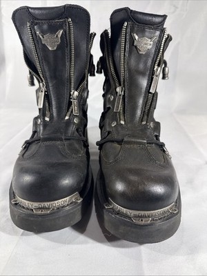Harley-Davidson Brake Light Black Zip Up Motorcycle Boots  display picture 3
