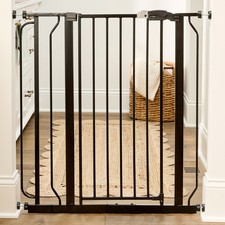 Regalo Easy Step Extra Tall Walk Thru Safety Gate 29-36.5" Black