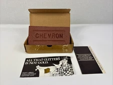 CHEVRON RED BRICK GAS PUMP GAS & OIL MEMORABILIA By "All That Glitter"