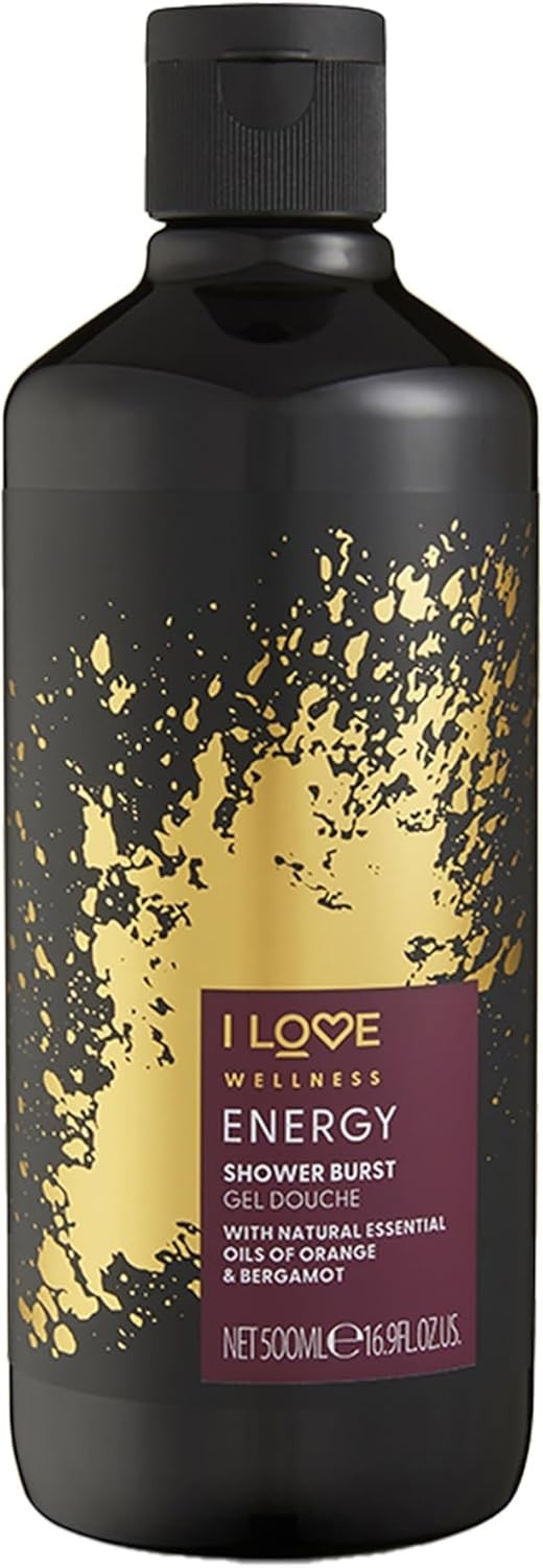 I Love Wellness Energy Shower Burst, With Natural Essential Oils Of Orange & Bermagot, Invigorating Formula, Vegetarian & Veganfriendly 500Ml - Image 2