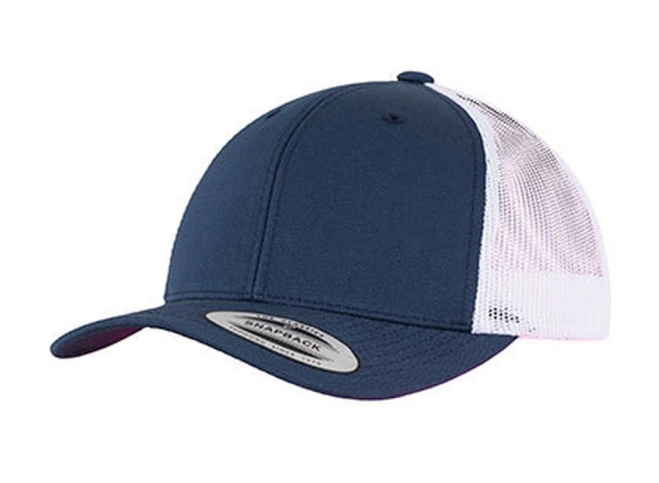 Yupoong Retro Trucker Cap Navy Blue White