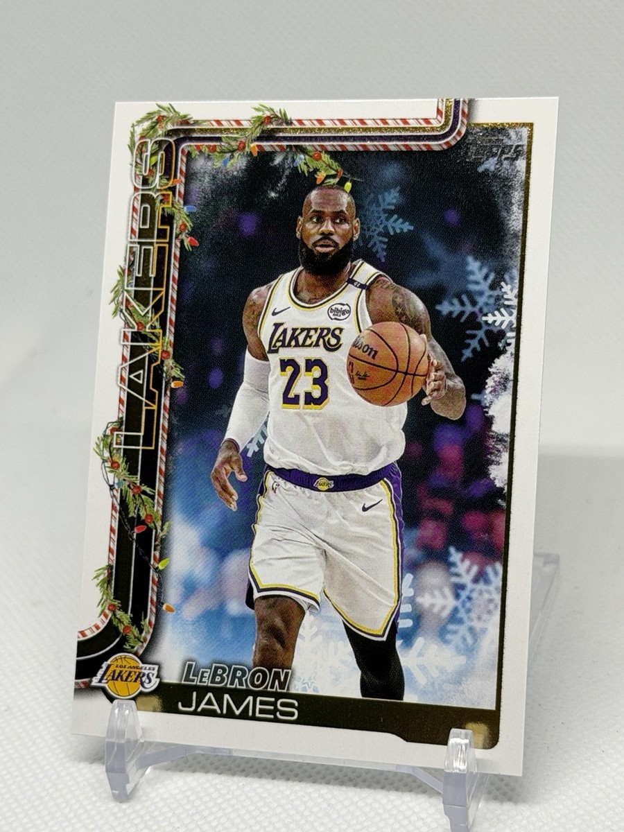 2025-26 Topps Holiday #SSB-LBJ LeBron James SSP BACK VARIATION