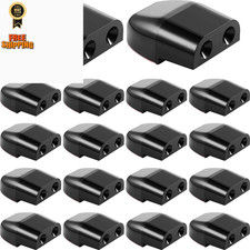 Frienda 18 Pcs Deer Whistles for Car Warning Devices Vehicles Horn Black