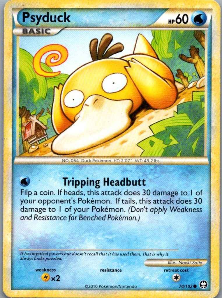 Pokémon TCG Pokémon Psyduck Common Regular 74/102