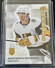2024-25 Upper Deck Premier - Rookies Brendan Brisson #128 Gold /199 (RC)