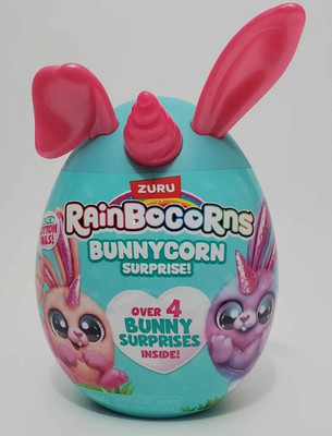 ZURU RainBocoRns w/ Cotton Tails -Bunnycorn Surprise with Pink Ears/Tail- NEW