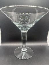 Giant Martini Cocktail Margarita Glass 10” Tall Centerpiece With Flaw See Photo