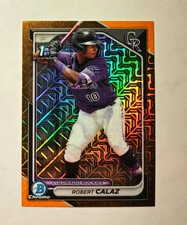Robert Calaz 2024 1st Bowman Chrome #BCP-131 Mega GOLD REFRACTOR 46/50 RC J6