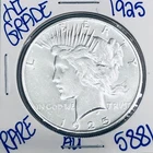 1925 SILVER PEACE DOLLAR AUTHENTIC HI GRADE U.S. MINT COIN FREE SHIPPING 5881