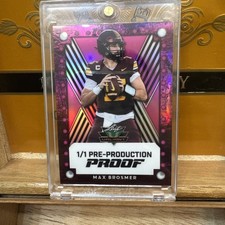 2024 Leaf Purple Valiant X Steel Max Brosmer 1 of 1🏈🔥