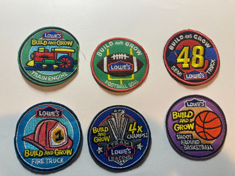 LOWES  BUILD AND GROW PATCHES