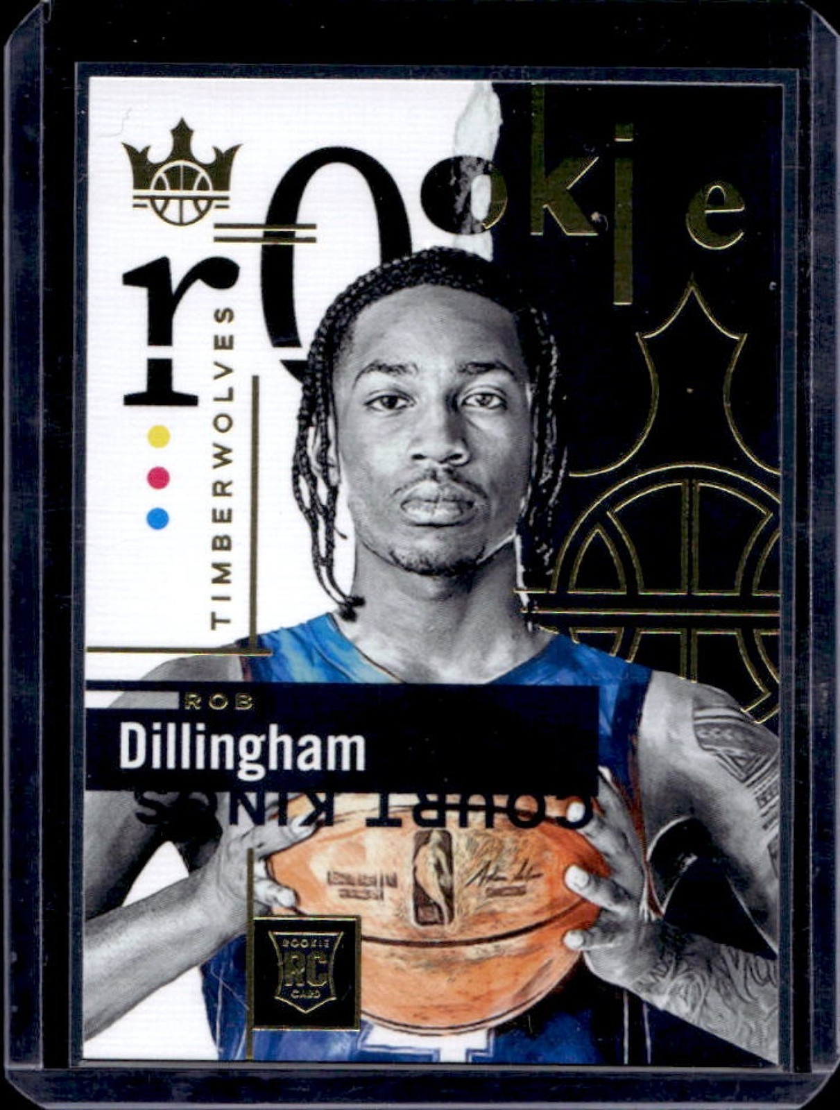 2024-25 Panini Court Kings Rob Dillingham RC Rookie Tier One #101 Timberwolves