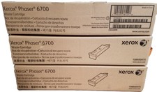  LOT OF 3 NEW GENUINE - Xerox Phaser 6700 Waste Cartridge - 108R00975 NIB