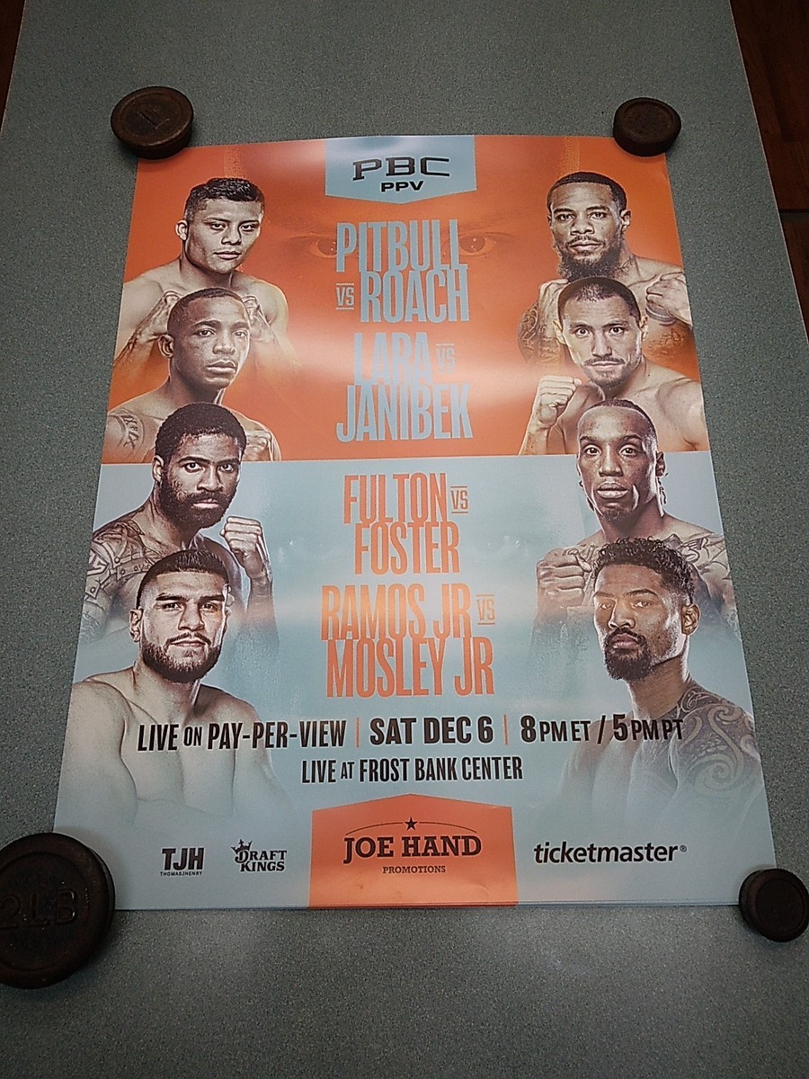 Pitbull vs Roach Boxing Promo Posters | eBay