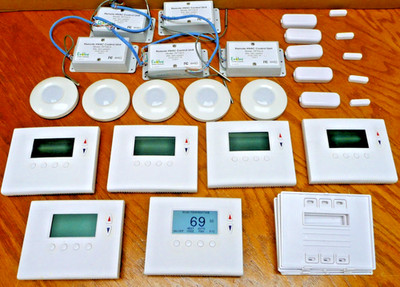 5 Evolve Remote HVAC, Z-Wave Thermostats, Motion Sensors, Door/Widow Sensors