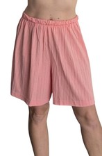 VTG 90s Victoria s Secret Gold Label Pink Lounge Shorts Sz L Soft Ribbed Long Pj
