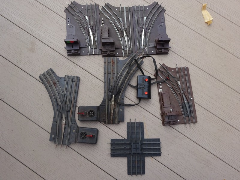6 Lionel Remote Control Switch Crossing AS IS