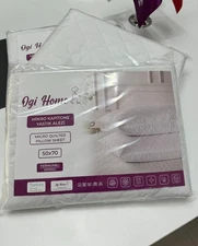 Ogi Home Pillow Protector Set of 2 – Soft antibacterial Pillow Covers, Zippered