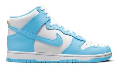 Nike Dunk High Retro Homer Blue Chill White Amarillo Sz 12 Men UNC DD1399-401