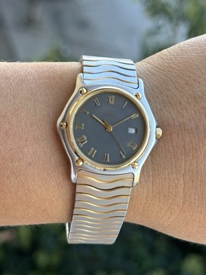 Ebel Classic Wave Watch Gold 18k & Steel Quartz Unisex Swiss Made 183909