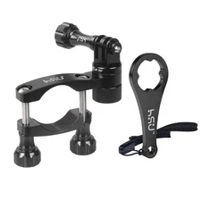 Bike Handlebar Mount for Action Cameras, 360Rotation Seat Post, 0.6-1.3inch C...